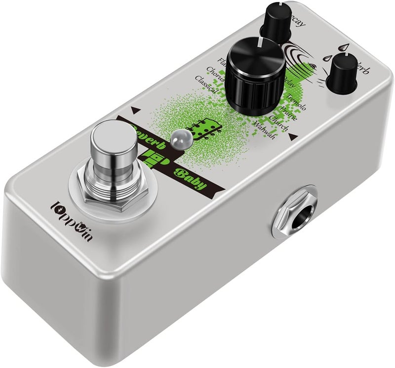 IOppWin Guitar Digital Reverb Pedal: 9 Reverb Modes (Classical, Flanger, Distortion, Single Delay, Tremolo, Prairie, Church, Wahwah, Chorus) for Enhanced Guitar Sound in Diverse Music Styles - Image 3
